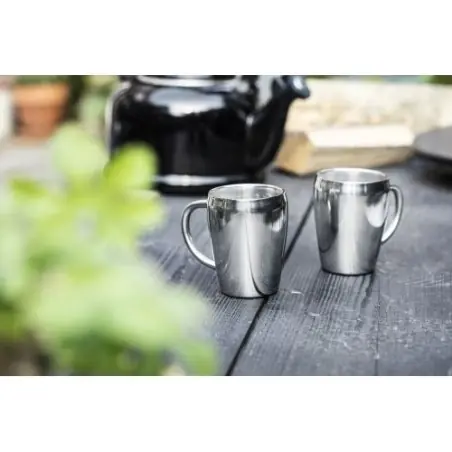 Set de 2 mugs Naya en acier inoxydable