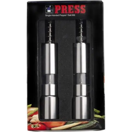 Salière et Poivrier Annalena en Acier Inoxydable