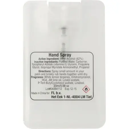 Spray Nettoyant pour les Mains Creditclean