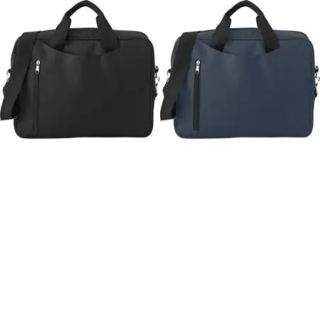 Sacoche d'ordinateur personnalisée en polyester - Valerie Matières : coton Taille textile : L Couleurs : vert goodies publicitai