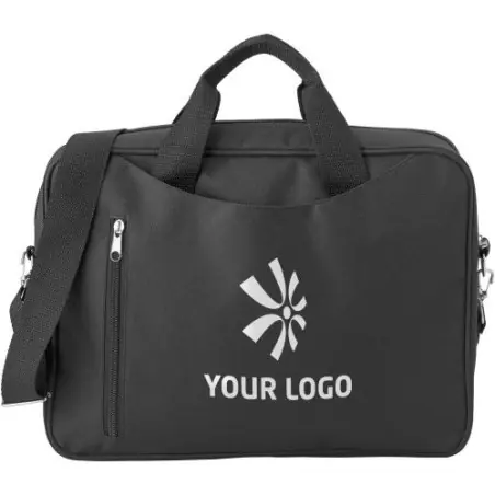 Sacoche d'ordinateur personnalisée en polyester - Valerie Matières : coton Taille textile : L Couleurs : vert cadeau collaborate