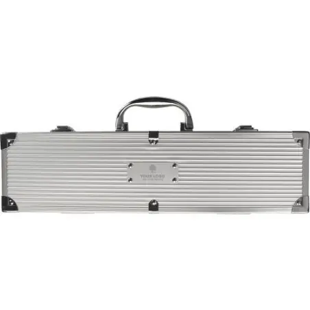 Set de barbecue personnalisé idéal Jennifer Matières : coton Taille textile : XL Couleurs : gris foncé cadeau entreprise pas che