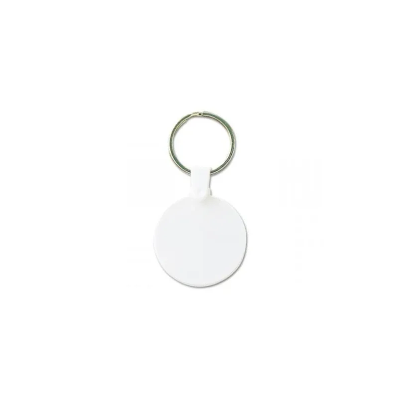 Porte-clés ronds personnalisés Ø41 mm avec anneau de 25 mm pas cher Matières : coton Taille textile : M Couleurs : vert impressi