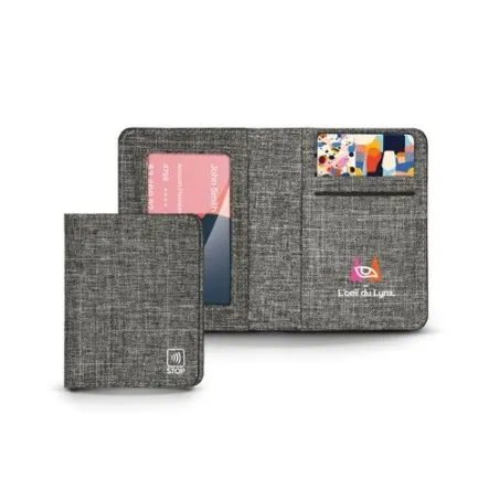Porte-Carte de Crédit Anti-RFID Personnalisé Sécurisé - Stop RFID pas cher Matières : coton Taille textile : XL Couleurs : bleu 