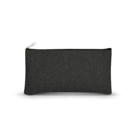 Trousse à Stylo Personnalisable - Objet Publicitaire Matières : coton Taille textile : XXL Couleurs : gris foncé accessoire évén