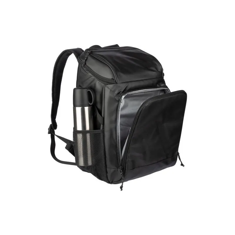 Sac à dos isotherme personnalisé en polyester pas cher - Vanessa Matières : aluminium recyclé  Couleurs : rouge cadeau collabora