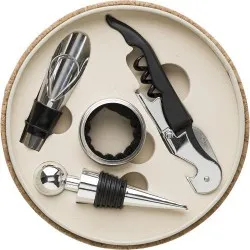 Set à vin Milana en écrin de liège élégant 2