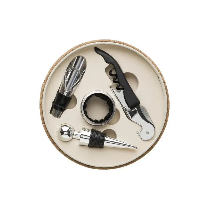 Set à vin Milana en écrin de liège élégant