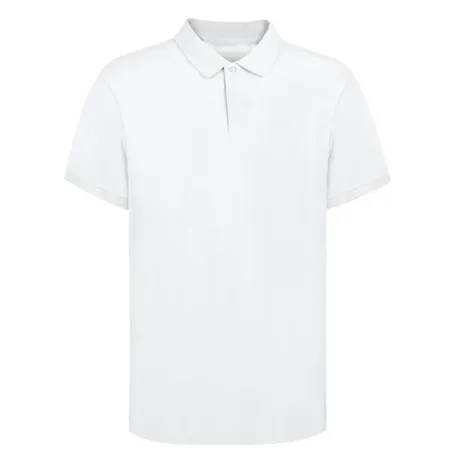 Polo Blanc Confortable et Stylé pour Adulte - Koupan Matières : coton Couleurs : noir marquage laser ultra précis