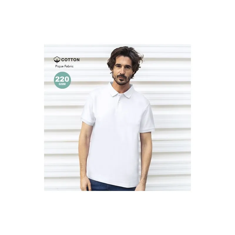 Polo Blanc Confortable et Stylé pour Adulte - Koupan Matières : coton Couleurs : jaune accessoire événementiel unique