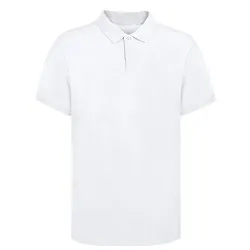 Polo Blanc Confortable et Stylé pour Adulte - Koupan Matières : coton Couleurs : blanc 2