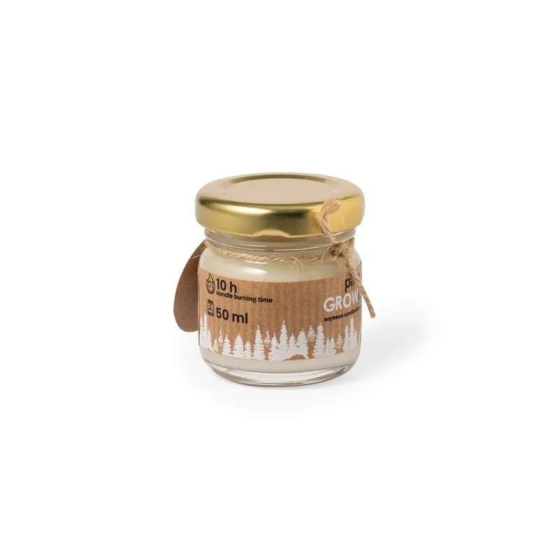 Bougie Aromatique Personnalisable Écologique - Lisa Matières : coton Taille textile : XXL Couleurs : bleu clair marquage laser u