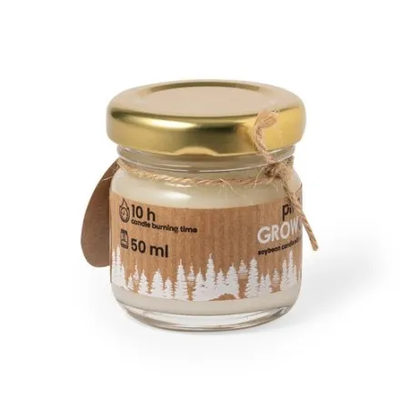 Bougie Aromatique Personnalisable Écologique - Lisa Matières : coton Taille textile : XXL Couleurs : bleu clair marquage laser u