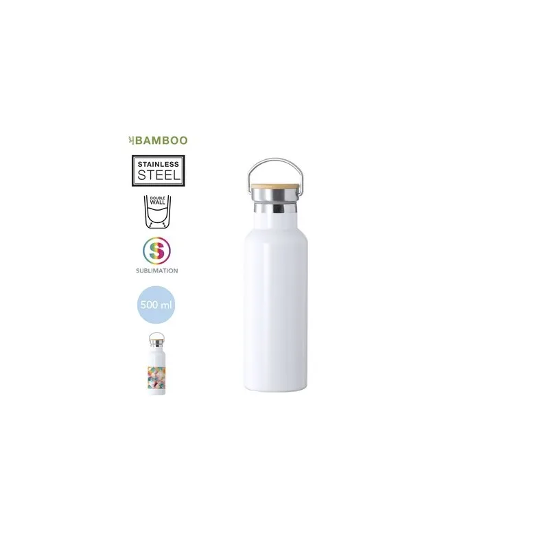 Bidon Thermique Personnalisé Sublimation Ying Matières : coton Taille textile : L Couleurs : noir personnalisable avec votre log