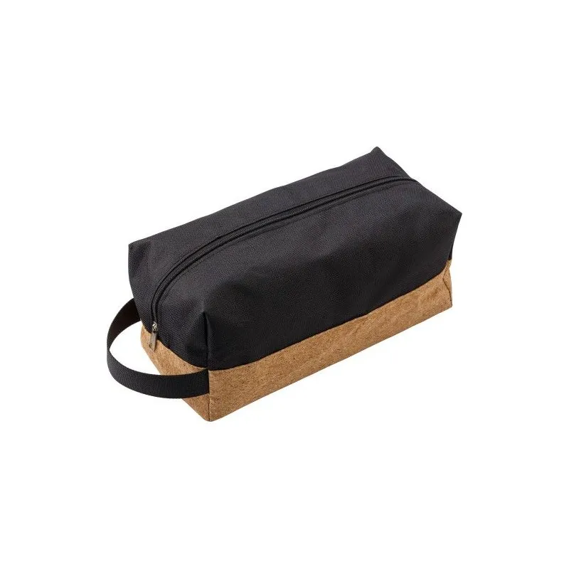Trousse de toilette écologique et pratique en polyester - Lynn Matières : ABS Couleurs : vert marquage couleur éclatante