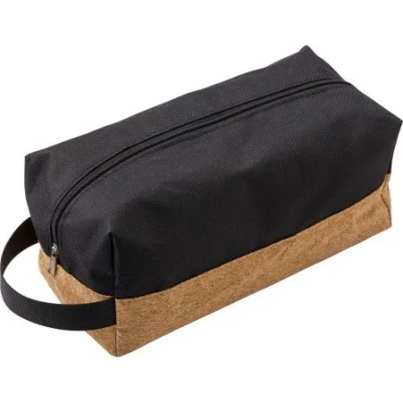 Trousse de toilette écologique et pratique en polyester - Lynn Matières : ABS Couleurs : vert marquage couleur éclatante