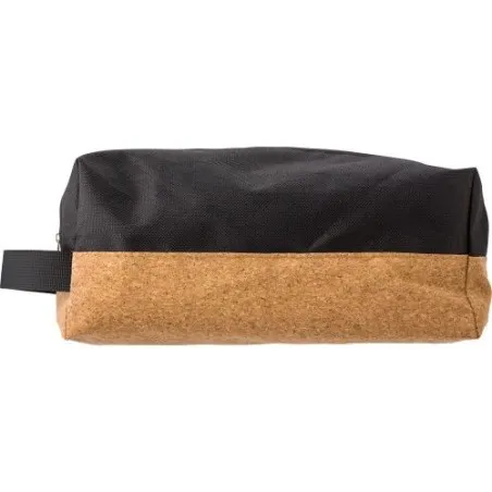 Trousse de toilette écologique et pratique en polyester - Lynn Matières : ABS Couleurs : noir goodies publicitaire événementiel