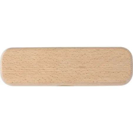 Parure élégante de stylo bille et roller en bois Oliviero Matières : ABS Couleurs : naturel
