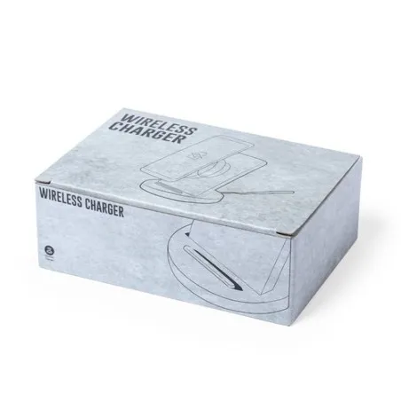 Chargeur Sans Fil Éthique Personnalisé - Cadeau Publicitaire Wiket Matières : bambou objet promotionnel éco-responsable