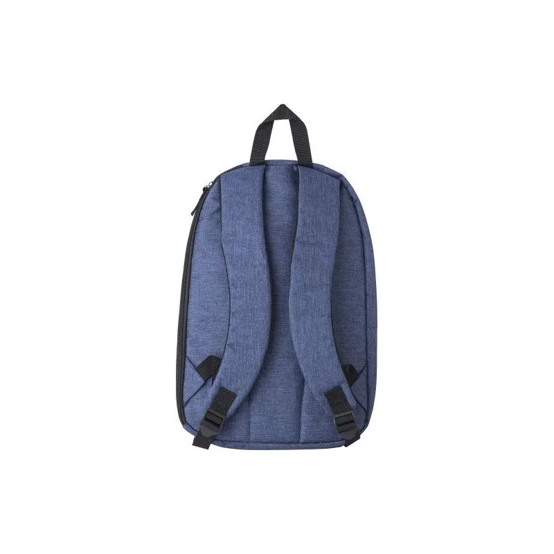 Sac à dos écologique en polyester personnalisé - Haley Couleurs : blanc objet promotionnel éco-responsable