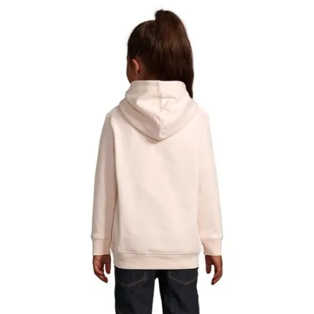 Sweat Capuche Écologique et Stylé pour Enfant - CONDOR KIDS Taille textile : XL Couleurs : gris chiné personnalisation rapide en