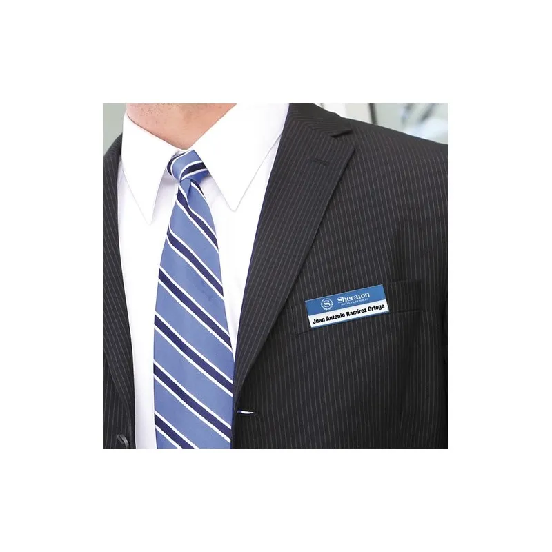 Porte-badge personnalisé écologique Badge Bindel Matières : coton Taille textile : L Couleurs : noir accessoire événementiel uni