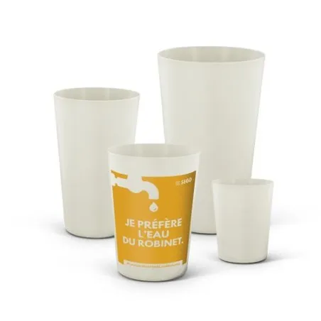 Gobelet Réutilisable en Biocomposite 22 cl Personnalisé