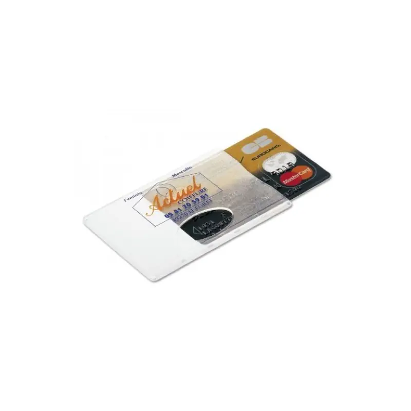Porte Carte de Crédit Transparent Personnalisable