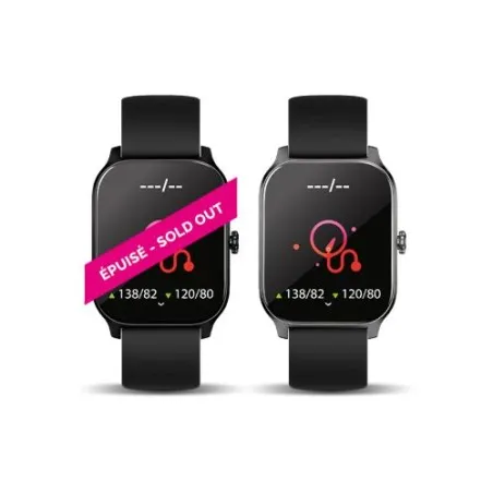 Montre Connectée Étanche avec Écran TFT 2,02" Personnalisée Matières : coton recyclé Couleurs : bleu clair cadeau entreprise pas