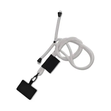 Cordon Lanyard Ajustable Écologique pour Téléphone - Personnalisé Matières : coton recyclé Couleurs : bleu impression haute défi