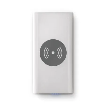 Batterie Externe Li-po 8000 mAh avec Chargeur Induction Personnalisé Matières : coton recyclé Couleurs : naturel livraison expre