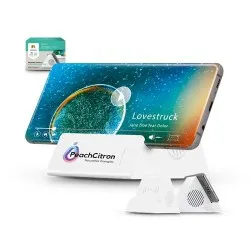 Enceinte Bluetooth 5.0 et Chargeur Induction Personnalisés - 3-en-1 Écologique Matières : coton recyclé Couleurs : rouge