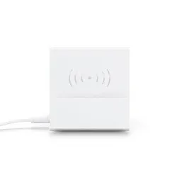 Enceinte Bluetooth 5.0 et Chargeur Induction Personnalisés - 3-en-1 Écologique Matières : coton recyclé Couleurs : rouge 2