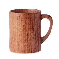 Mug personnalisé en bois de chêne 280 ml TRAVIS Matières : coton Taille textile : S Couleurs : naturel