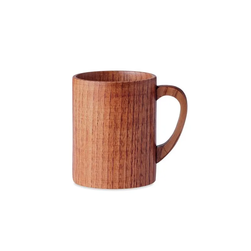 Mug personnalisé en bois de chêne 280 ml TRAVIS Matières : coton Taille textile : S Couleurs : naturel
