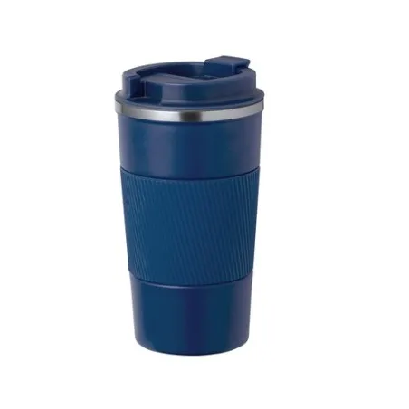 Mug Isotherme Thermique Personnalisé Drury Matières : aluminium Couleurs : bleu marine personnalisation sur mesure