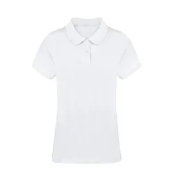 Polo Blanc Confortable et Stylé Personnalisé Femme - Koupan Matières : acier inoxydable Couleurs : rouge 2