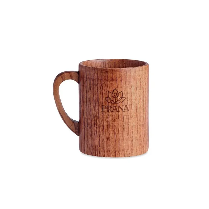 Mug personnalisé en bois de chêne 280 ml TRAVIS Matières : coton Taille textile : S Couleurs : naturel goodies publicitaire évén