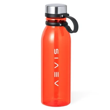 Gourde Écologique Personnalisable Albrait Couleurs : gris Matières : polyester recyclé impression logo haute qualité