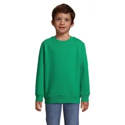 Sweat Écologique et Confortable Personnalisé pour Enfants - Columbia Kids Taille textile : XL Couleurs : jaune clair impression  2