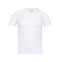 T-Shirt Blanc Personnalisé V-Neck pour Adultes Iconic Matières : PU Couleurs : bleu