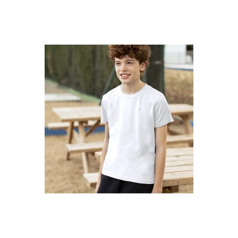 T-Shirt Enfant Blanc KEYA YC150 - Confort et Style