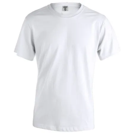 T-Shirt Adulte Blanc Personnalisé 100% Coton MC180 "keya" Matières : PET recyclé Taille textile : M Couleurs : noir marquage las