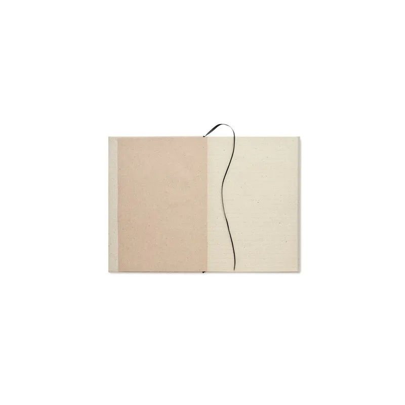 Carnet A5 personnalisé en papier d'herbe écologique - GRASS NOTES Matières : coton Taille textile : M Couleurs : blanc personnal