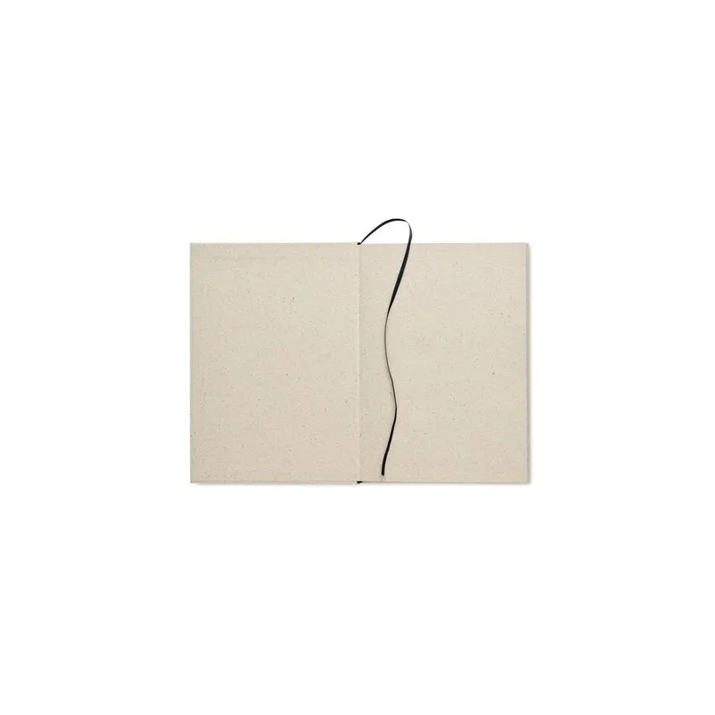 Carnet A5 personnalisé en papier d'herbe écologique - GRASS NOTES Matières : coton Taille textile : M Couleurs : blanc goodies p