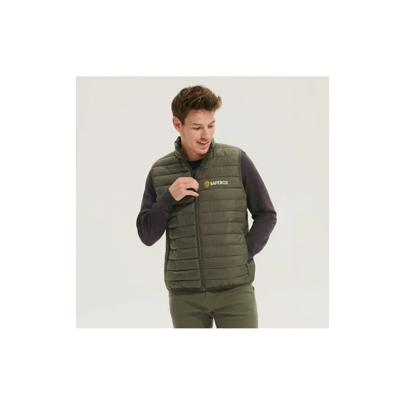 Gilet bodywarmer confortable et stylé personnalisé pour hommes STREAM MEN Matières : coton Taille textile : L Couleurs : anthrac