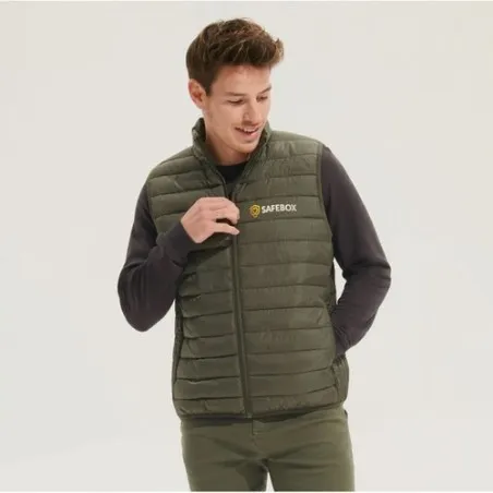 Gilet bodywarmer confortable et stylé personnalisé pour hommes STREAM MEN Matières : coton Taille textile : L Couleurs : anthrac
