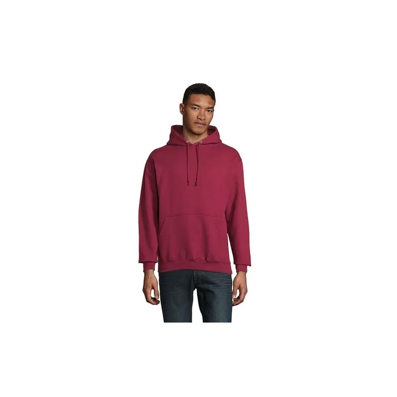 Sweat-Shirt Écologique Unisex à Capuche Personnalisé CONDOR Matières : coton Taille textile : 5XL Couleurs : noir marquage coule