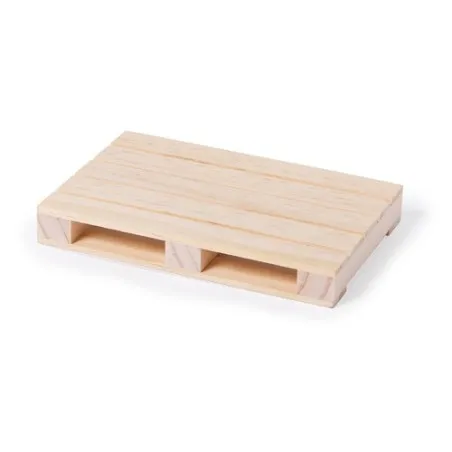 Sous-Verre Éco-Responsable Personnalisé en Bois Naturel - Palet Matières : polyester Couleurs : fuchsia personnalisable avec vot