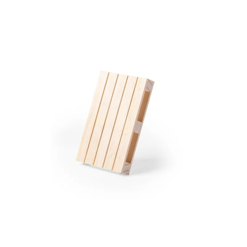 Sous-Verre Éco-Responsable Personnalisé en Bois Naturel - Palet Matières : polyester Couleurs : fuchsia cadeau entreprise pas ch